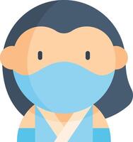ninja illustration, icon or symbol vector