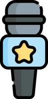 microphone illustration, icon or symbol vector