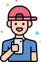 generation z illustration, icon or symbol vector
