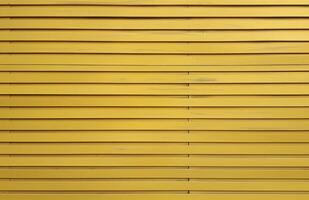 Weathered Yellow Wood Planks With Peeling Paint photo