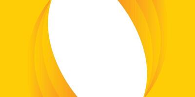 Yellow and white background with dynamic curves vector