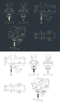Bench vice blueprints