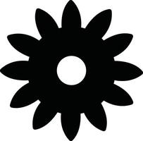 Flowers icon in flat. isolated on Flowers in modern simple. Cute round flower plant nature for apps or web traditional pattern of flowers and leave vector