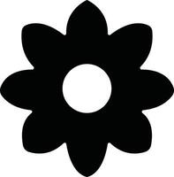 Flowers icon in flat. isolated on Flowers in modern simple. Cute round flower plant nature for apps or web traditional pattern of flowers and leave vector