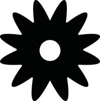 Flowers icon in flat. isolated on Flowers in modern simple. Cute round flower plant nature for apps or web traditional pattern of flowers and leave vector