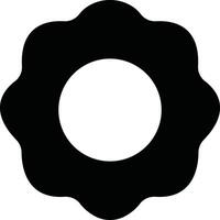 Flowers icon in flat. isolated on Flowers in modern simple. Cute round flower plant nature for apps or web traditional pattern of flowers and leave vector