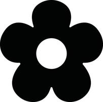 Flowers icon in flat. isolated on Flowers in modern simple. Cute round flower plant nature for apps or web traditional pattern of flowers and leave vector