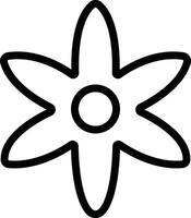 Flowers icon in line. isolated on Flowers in modern simple. Cute round flower plant nature for apps or web traditional pattern of flowers and leave vector