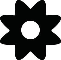 Flowers icon in flat. isolated on Flowers in modern simple. Cute round flower plant nature for apps or web traditional pattern of flowers and leave vector