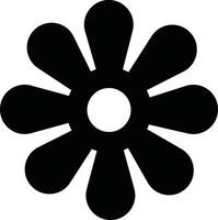 Flowers icon in flat. isolated on Flowers in modern simple. Cute round flower plant nature for apps or web traditional pattern of flowers and leave vector