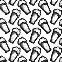 beers sketch icons Pattern background vector