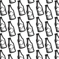beers sketch icons Pattern background vector