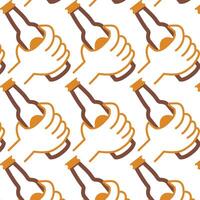 beer icon pattern background beverage vector