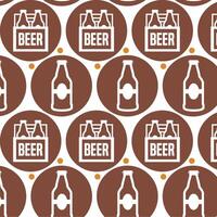 beer icon pattern background beverage vector