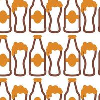 beer icon pattern background beverage vector
