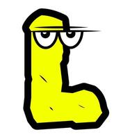 Custom chararcter alphabet for illustrator and graphic designer vector