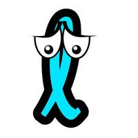 Custom doodle alphabet for illustrator and graphic designer vector