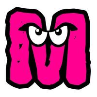 Custom chararcter alphabet for illustrator and graphic designer vector