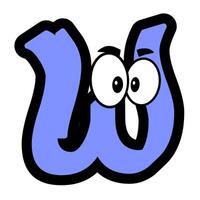 Custom doodle alphabet for illustrator and graphic designer vector