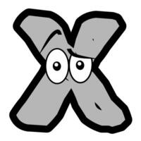 Custom doodle alphabet for illustrator and graphic designer vector