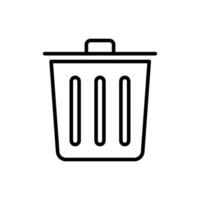 Trash icon design templates simple and modern concept vector