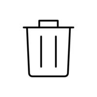 Trash icon design templates simple and modern concept vector