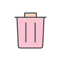 Trash icon design templates simple and modern concept vector