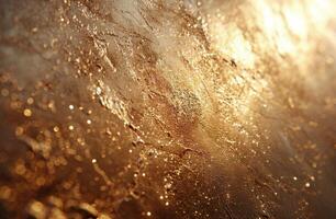 Golden Glitter Background Texture photo
