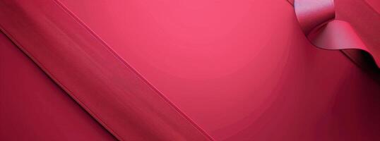 Closeup of Pink Satin Fabric Draped and Flowing in Waves photo