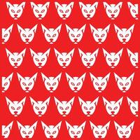 Cat Face logo design background with decorative abstract design, pattern background illustration vector