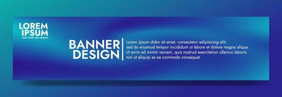 Gradient blurred banner in shades of green blue. Ideal for web banners, social media posts, or any design project that requires a calming backdrop vector