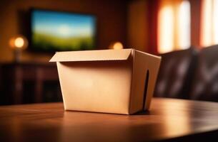 Discover the art of simplicity with this aesthetically pleasing, minimalist photo of a paper box