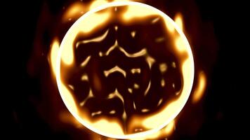 3d patterns of flames surface abstract background. gold color liquid wave texture, 3d illustration render video