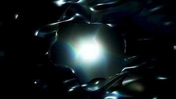 3d surface abstract background. rainbow colors, liquid glass wave texture, 3d illustration render video
