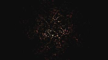 3d surface abstract background. gold color pattern format, 3d illustration render video