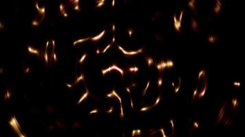 3d patterns of flames surface abstract background. gold color liquid wave texture, 3d illustration render video