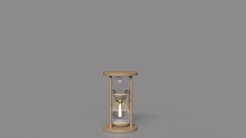 The Sand clock for Time or Business concept 3d rendering. photo