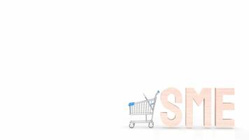 The sme text for Business concept 3d rendering. photo