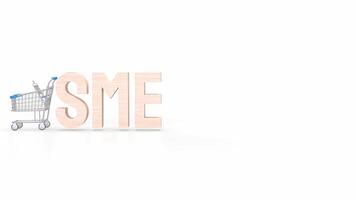 The sme text for Business concept 3d rendering. photo