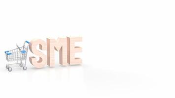 The sme text for Business concept 3d rendering. photo