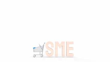The sme text for Business concept 3d rendering. photo