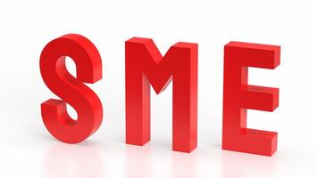 The sme text for Business concept 3d rendering. photo