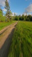The breathtaking agile flight along the path in Tantra mountains. Poland video