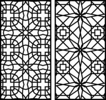 Geometric and simple pattern for panel, background, and cutting art vector