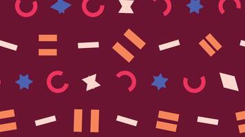 Repeating pattern with numbers and letters for backgrounds, icons, and design projects video
