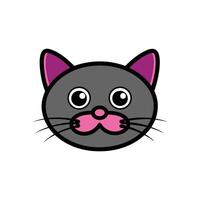 art of cat's nose and mustache, perfect for digital projects and print designs vector