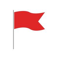 Red flag. Warning symbol. Red flag emoji. Red flags in relationships. vector