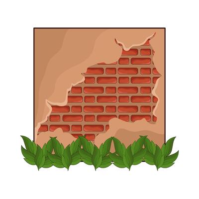 illustration of house wall