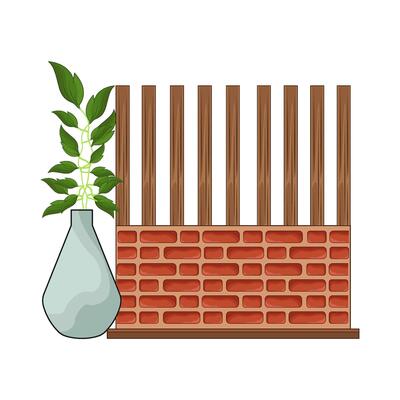 illustration of house wall