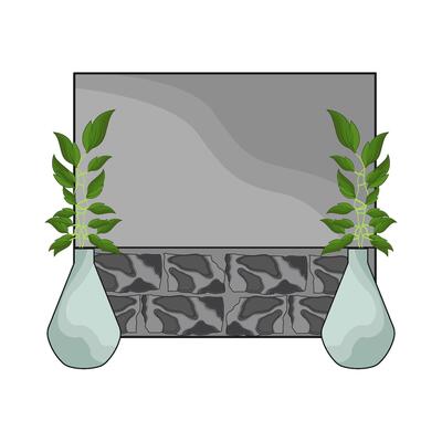 illustration of house wall